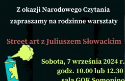 ZAJĘCIA STREET ART W GMINNEJ BIBLIOTECE PUBLICZNEJ W SOMONINIE 